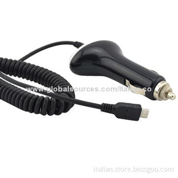Micro USB car charger with cable, for Samsung